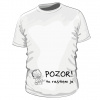 POZOR! Tu rastiem ja - unisex bavlnené tričko s potlačou bc-b04 royal-blue