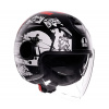 AGV ETERES E2206 HISTORY MATT BLACK/WHITE/RED vel. XS