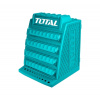 TOTAL TAKD2688 Skříňka na vrtáky, rozměry 340x320x430mm, 4 poschodí, 8 přihrádek na každém poschodí