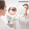 InnovaGoods Kosmetické zrcátko s LED zvětšovacím zrcátkem, flexibilním ramenem a přísavkou