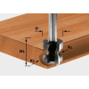 Fréza na skryté držadlá HW S8 D22/16/R2,5+6 FESTOOL