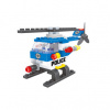 Kompatibilná stavebnica BLOXO polícia vrtuľník 68 ks