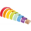 Malé nožičky Drevené hračky Motor Rainbow