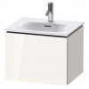 Duravit L-Cube Umývadlová skrinka 40x52x42 cm, 1 zásuvka, lesklá biela LC613402222