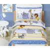 Bellatex obliečky safari modré 100 x 135 cm 45x60 cm