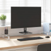 Stojan na monitor bílý 100 x 35 x 8 cm tvrzené sklo a kov Bílá 374222