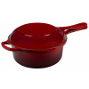 Le Creuset - Liatinový hrniec 2v1 okrúhly s pokrievkou 22 cm/2,3 l červený