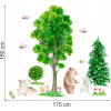 Samolepky na stenu pre deti Lesné stromy D177 200cm