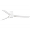 FARO Barcelona | FARO 33828WT-Stropný ventilátor PUNT TUB M biela pr. 132 cm WT + diaľkové ovládanie | FA33828WT
