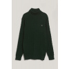 ROLÁK GANT COTTON CABLE TURTLE NECK TARTAN GREEN