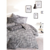 BedTex Bavlnené obliečky Straw čierna, 220 x 200 cm, 2 ks 70 x 90 cm