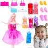 BÁBIKA typu Barbie SADA 6 ŠIAT TOPÁNKY DOPLNKY