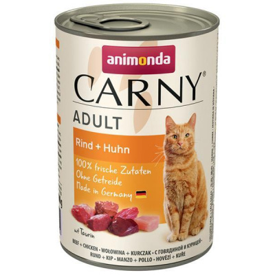 Animonda, Nemecko Animonda CARNY® cat Adult hovädzie a kura bal. 6 x 400 g konzerva