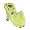 OKT Anatomicky tvarované lehátko v zelenej farbe s motívom Hippo - 53x25x22 cm