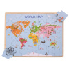 Bigjigs Toys Drevené puzzle Mapa sveta, 35 dielikov