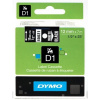 páska DYMO 45021 D1 White On Black Tape (12mm) (S0720610)
