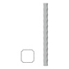 Uzavretý profil 80 x 80 x 3 x 3000 mm, čierny S235, zdobený