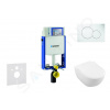 Geberit Kombifix Modul na závesné WC s tlačidlom Sigma01, alpská biela + Villeroy Boch - WC a doska, DirectFlush, SoftClose, CeramicPlus 110.302.00.5 NI1