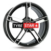 MAM WHEELS W4 7x17 5x100 ET35 BLACK FRONT POLISH
