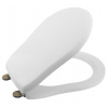 Kerasan RETRO Soft Close toaletné sedadlo, biele/bronzové 108601N