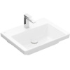 Villeroy & Boch Subway 3.0 - Umývadlo nábytkové, 60x47 cm, bez prepadu, otvor na batériu, CeramicPlus, Stone White 4A706LRW