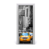 Fototapeta samolepiace dvere taxi New York 75x205