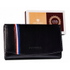 Peňaženka - Peterson Wallet Natural Leather White, Red, Blue PTN RD-31-GCL-A Red-Women's Product (Petersonská kožená dámska peňaženka pre Bigiel RFID)