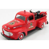 Maisto Ford usa F-1 Pick-up Custom Harley-davidson 1948 + Motocykel Harley Davidson El Knucklehead 1936 Fire Departmen 1:24 Red