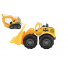 Teddies Stavebný stroj plast 18-20cm mix druhov na voľný chod v sieťke