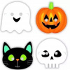 Amscan Papierové masky Halloween Friends 8 ks