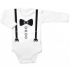 Body dlhý rukáv, Elegan - biele 62 (2-3m)