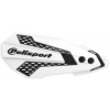 POLISPORT chrániče páčok MX FLOW 8308200002 s montážnou sadou biela / čierna