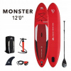 Plavecké poháre pre dospelých Aqua Sphere Kaiman Smoke Black (Sup Aqua Marina Monster 12'0 ″ (366 cm, 380l))