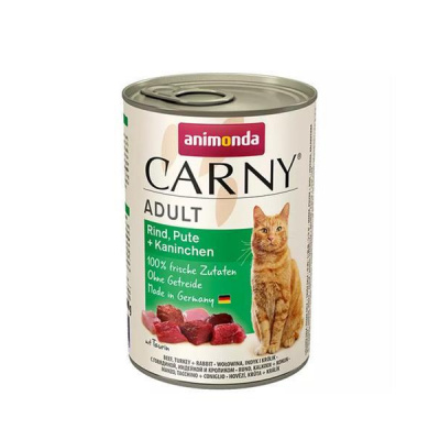 Animonda, Nemecko Animonda CARNY® cat Adult hovädzie,morka a králik bal. 6 x 400 g konzerva