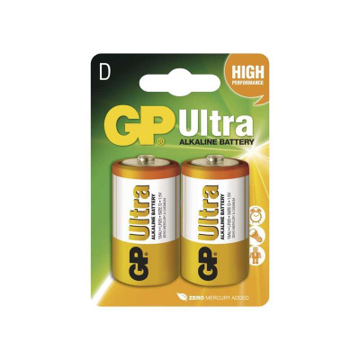Batéria D (R20) alkalická GP Ultra Alkaline 2ks