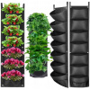 Kvetináč 100 cm x 30 x 100 cm, priemer 30 cm, čierny filc (ZÁVESNÝ KVETINÁČ NA KVETY BYLINKY ZÁHRADKA NA BALKÓN HERRBARY 7 VRECEK 2X PLSTENÉ)