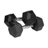 Rebel RBA-2325-09 Pogumované liatinové činky HEX 2 x 9 kg