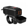 Nabíjačka motocyklov USB zásuvka QC voltmeter AV6 (Nabíjačka motocyklov USB zásuvka QC voltmeter AV6)
