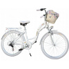 Mestsky bicykel - Bicykel 26 Hliníkový kôš na tlmič hliníka bieleho spoločenstva (Bicykel 26 hliníkové BIELE KOMUNIÓN KOŠ TLMIČA)