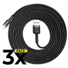 3X LIGHTNING KÁBEL BASEUS CAFULE LIGHTNING CABLE 300CM