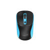 Genius NX-7123 Myš, bezdrátová, optická, 1200DPI, 4 tlačítka, Copilot, 2,4GHz, USB-A, 1× AA baterie, černo-modrá 31030043401