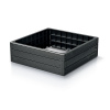 Prosperplast Vyvýšený záhon BASE WOODY IBWS antracit 75x75x25cm