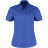 Kustom Kit Košile KK 701 Oxford, krátký rukáv, dámská COT4307010502f-royal XL Modrá královská