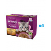 WHISKAS Junior vrecúško 48x85g Hydinové pochúťky - krmivo pre mačiatka v želé s: kura, morka, hydina, kačica