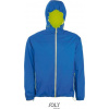 SOL´S SKATE / Podšitá unisex vetrovka - royal/neon yellow XXL