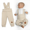 Baby Nellys Rastúce legíny s trakmi, rebrované so širokým pásom - béžové, 92/98, 92/98 (18-36m)