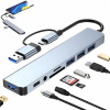 USB hub MG Ultra 8w1 HUB USB C 3.0 ADAPTER ROZDZIELACZ CZYTNIK 8 portov