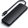 Satechi Aluminium USB-C Hybrid Multiport adaptér čierny ST-UCHSEK