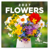 NOTIQUE Grid kalendár Flowers 2027, 30 x 30 cm