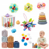 Sada edukačných hračiek v krabici pre deti od 6 do 12 mesiacov